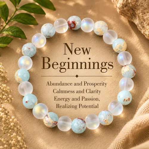 New Beginning Crystal Beaded Bracelet