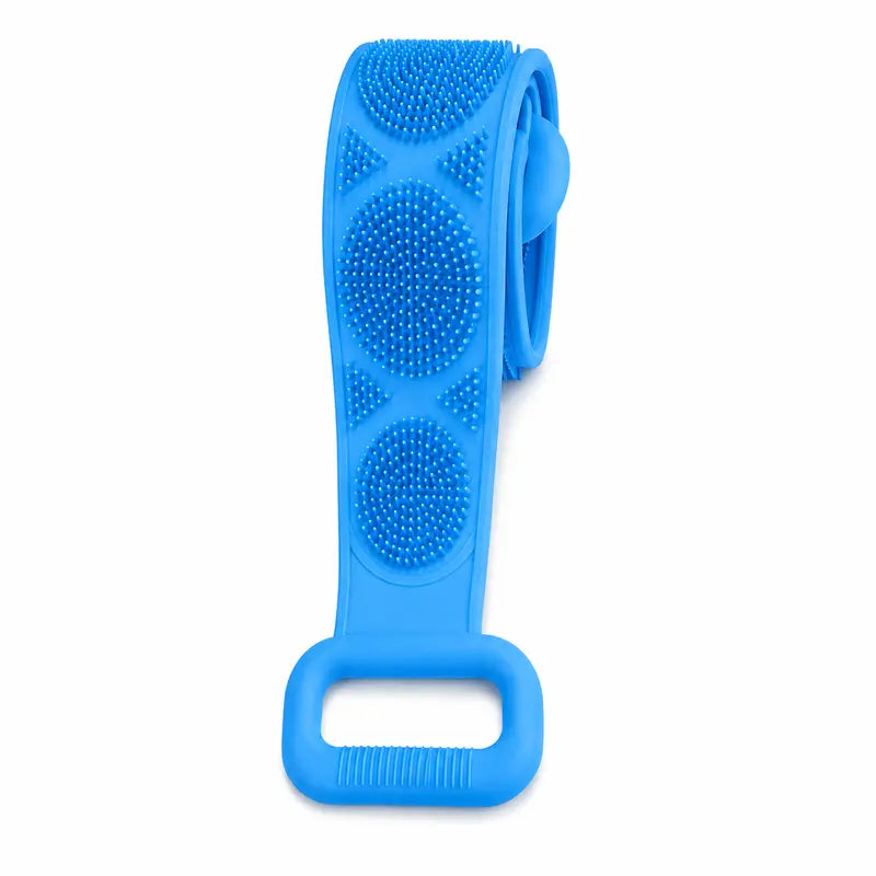 Silicone Double-Sided Bath Brush with Long Handle