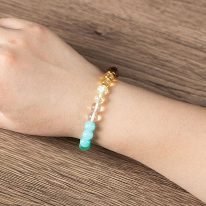 Money Attraction Crystal Beaded Bracelet