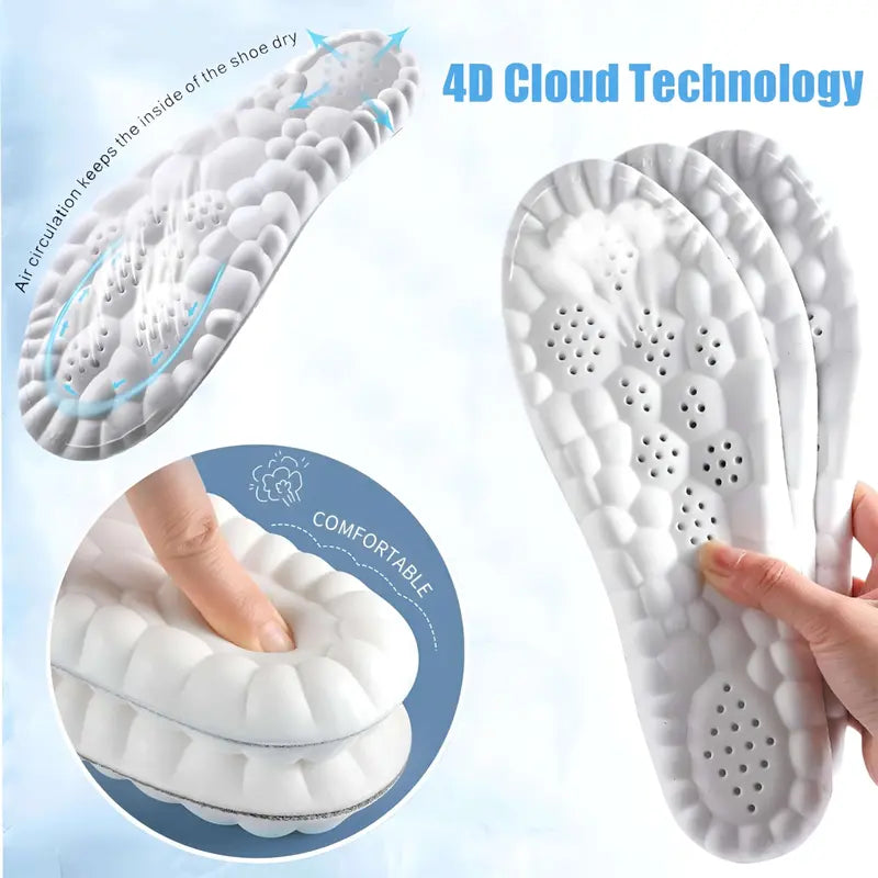 Unisex 4D Cloud Cushion Insoles