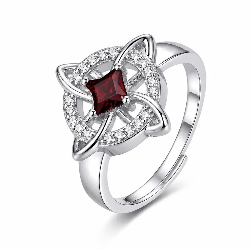 Women's Witchy Celtic Knot Band Ring