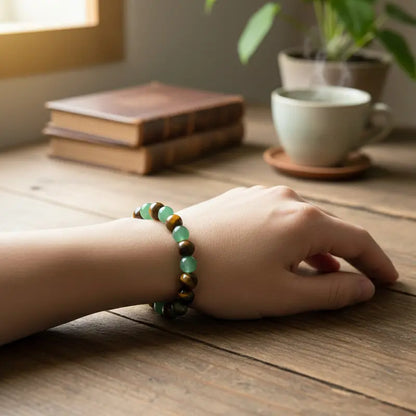 Natural Crystal Beaded Bracelet