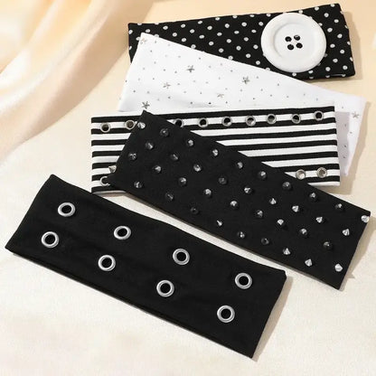 5-Pack Punk Rivet Headbands