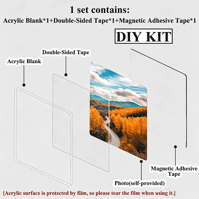 DIY Magnetic Photo Frames for Fridge & Crafts