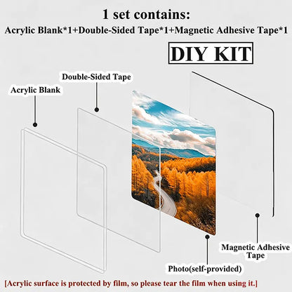 DIY Magnetic Photo Frames for Fridge & Crafts