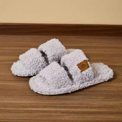 Women’s Fuzzy Memory Foam Slippers Non-Slip