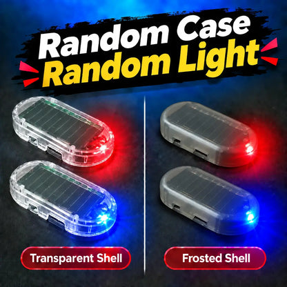 2PCS Solar-Powered Car Alarm LED Lights
