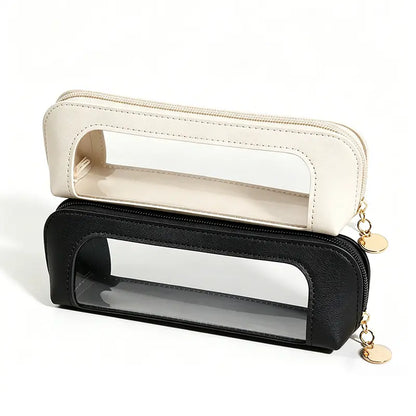 2PCS Clear Window Makeup Brush Bag
