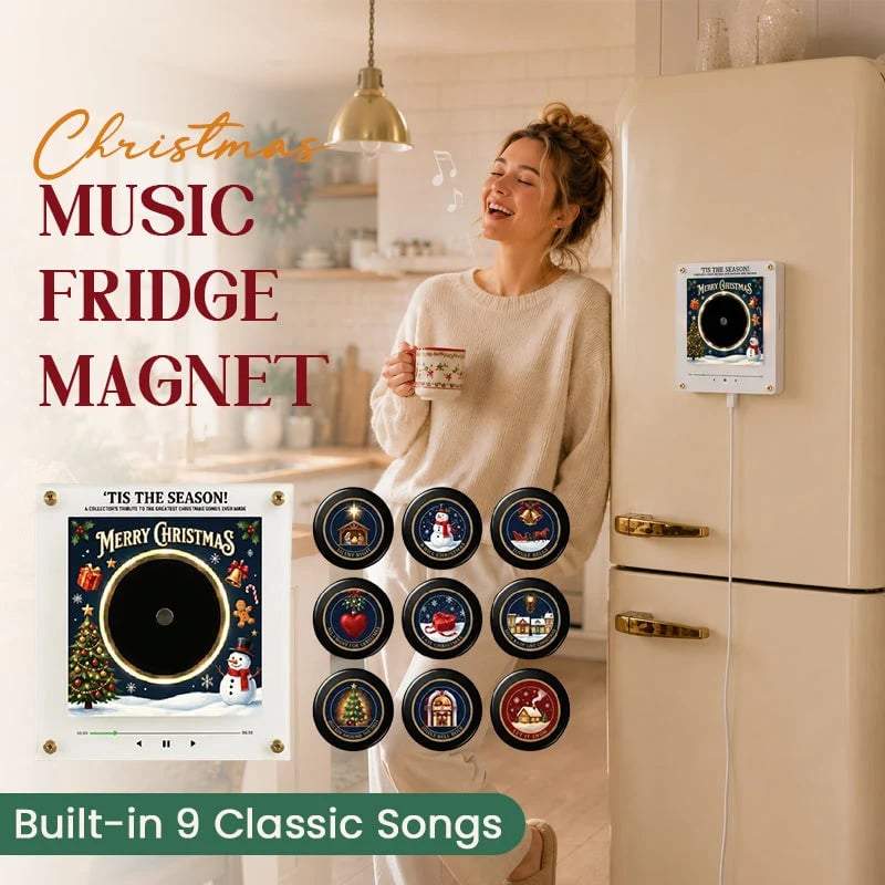 Christmas Music Fridge Magnet – 9 Classic Carols