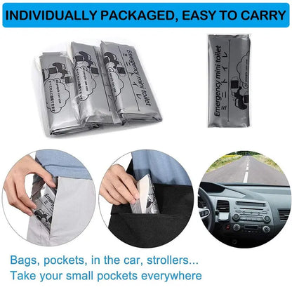 Portable Pee Bags for Car, Camping & Travel