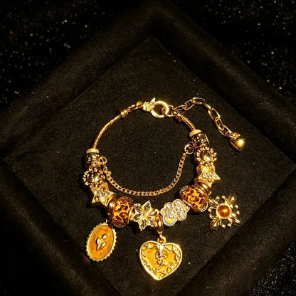 Women’s Multi-Charm Beaded Bracelet