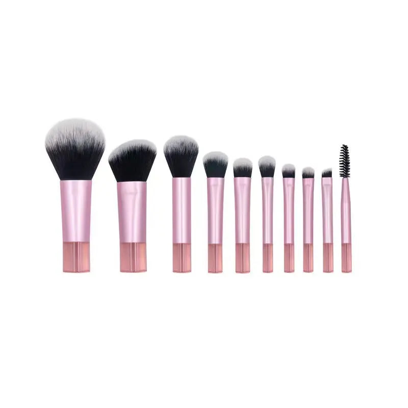 10-Piece Soft Synthetic Makeup Brush Set