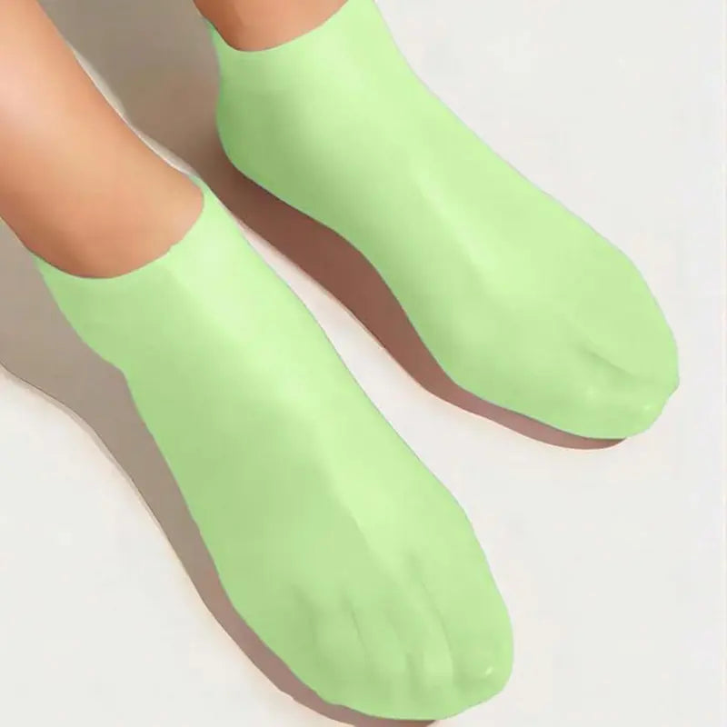 1 Pair Silicone Heel Socks for Cracked Feet