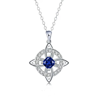 Mystic Knot Birthstone Necklace