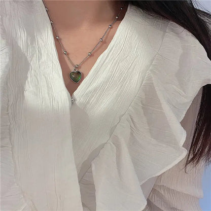 MoodShift Color-Changing Heart Necklace & Bracelet Set
