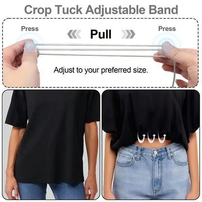 3Pcs Shirt Tuck Band Women, Adjustable Tool for Sweater