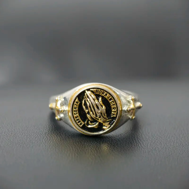 Praying Hands Faith Ring – Adjustable Open Band