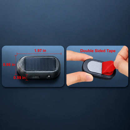 2PCS Solar-Powered Car Alarm LED Lights