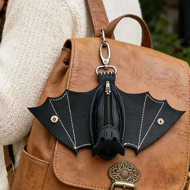 Bat-Shaped Mini Coin Purse