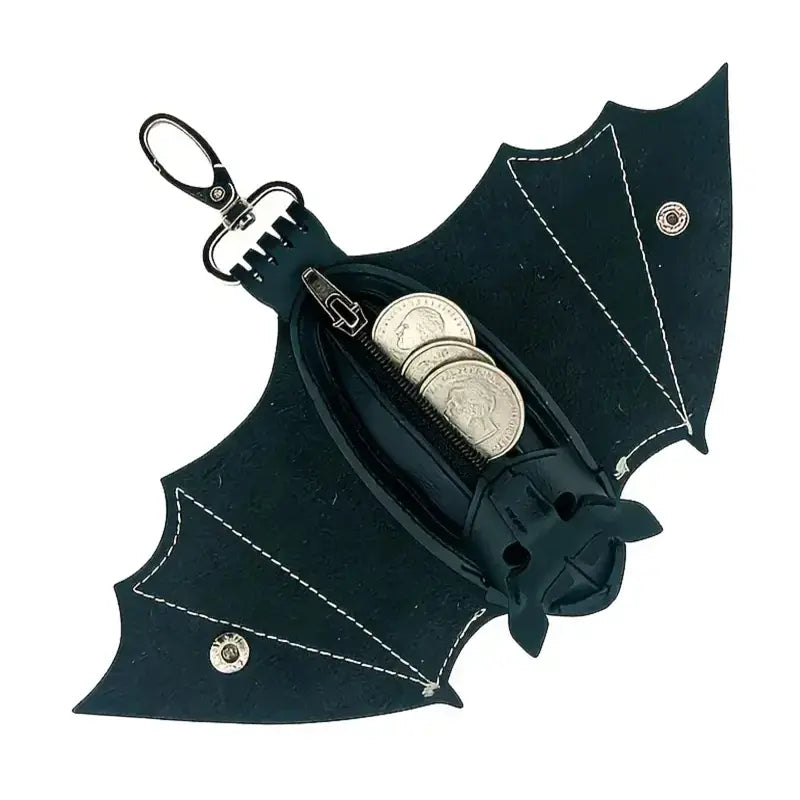 Bat-Shaped Mini Coin Purse