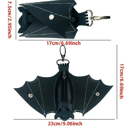 Bat-Shaped Mini Coin Purse
