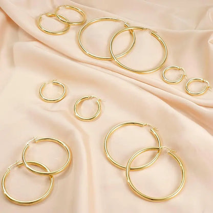 Women’s 925 Sterling Silver Gold Hoop Earrings