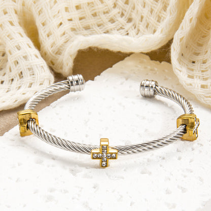 Adjustable Cable & Chain Bracelet Set