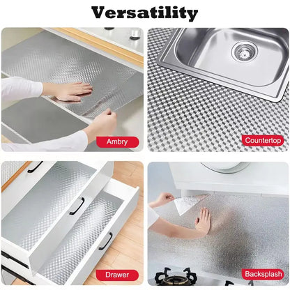 Waterproof Aluminum Foil Contact Paper – Peel & Stick Kitchen Covering
