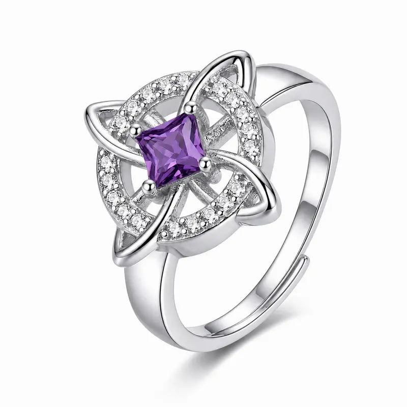 Women's Witchy Celtic Knot Band Ring