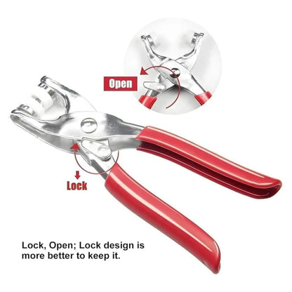 Snap Button Kit with Hand Press Pliers