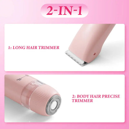 2-in-1 Waterproof Rechargeable Bikini Trimmer