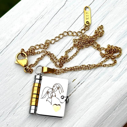 For Sisters - I Love You Sister Book Necklace