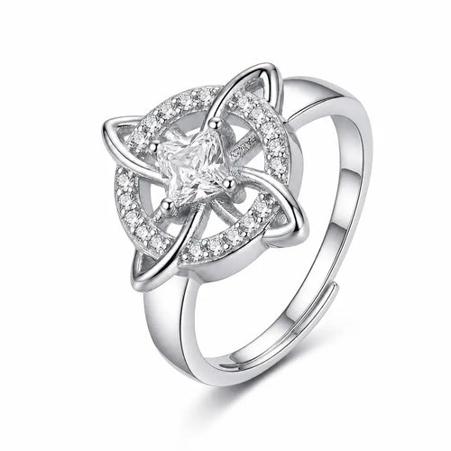 Women's Witchy Celtic Knot Band Ring