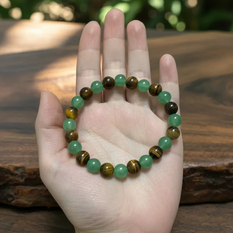 Natural Crystal Beaded Bracelet