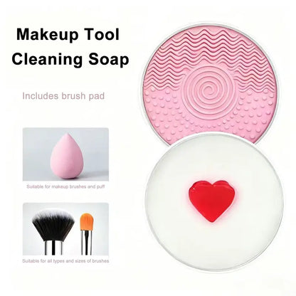 Makeup Brush Cleansing Soap & Pad