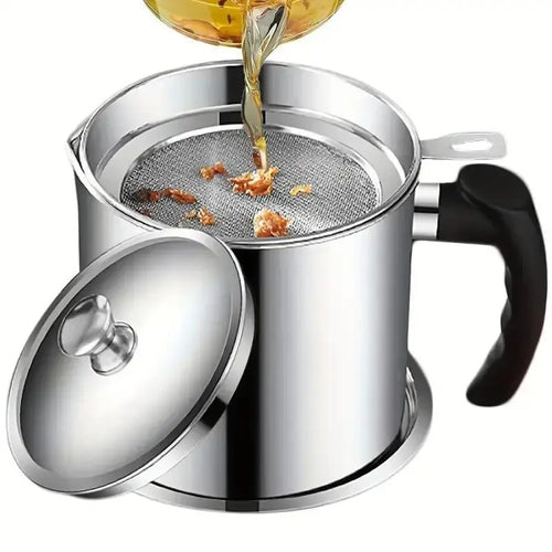 Stainless Steel Oil Dispenser with Filter