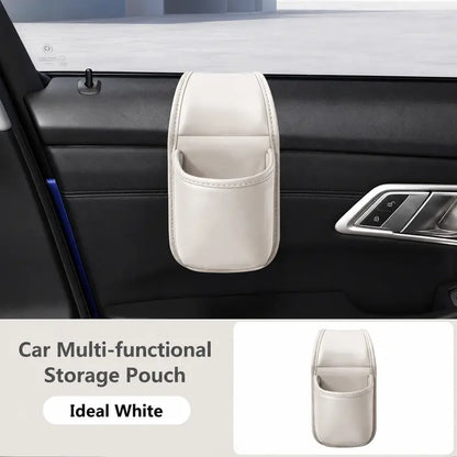 Leather Car Door Storage Pocket Organizer