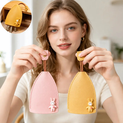 3-Pieces Cute Cartoon Pull-Out Key Case with Quick-Access Loop