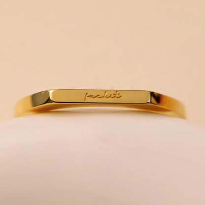 FuckIt Engraved Reminder Ring