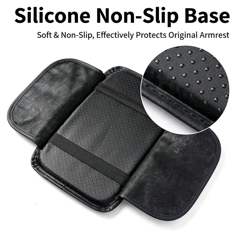 Car Armrest Cushion & Organizer – Padded Non-Slip Cover