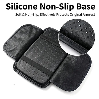 Car Armrest Cushion & Organizer – Padded Non-Slip Cover