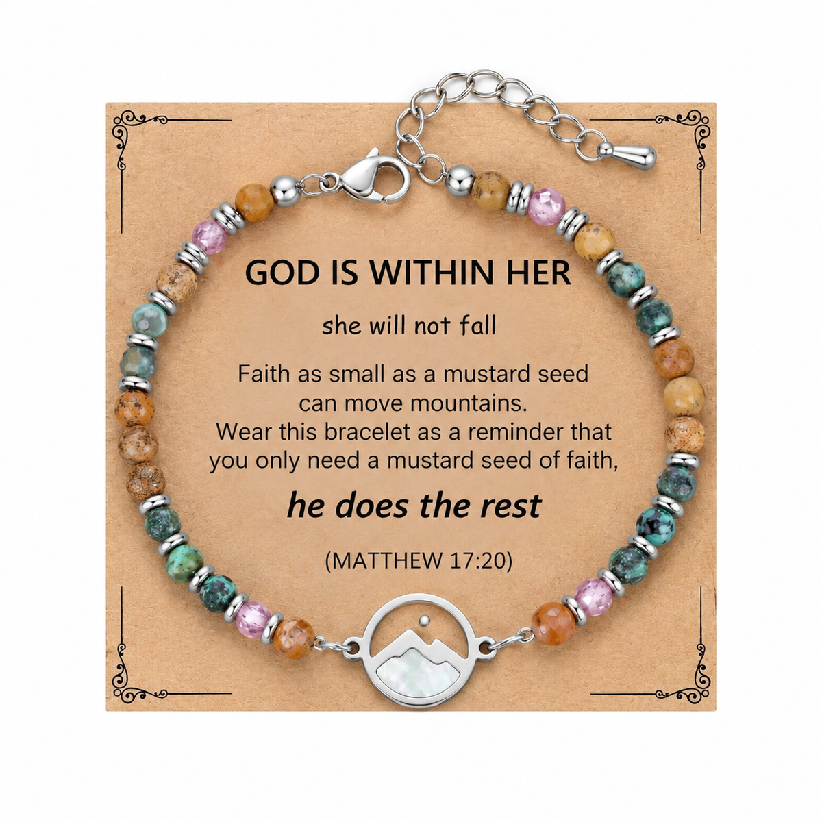 Mustard Seed Faith Mountain Bracelet