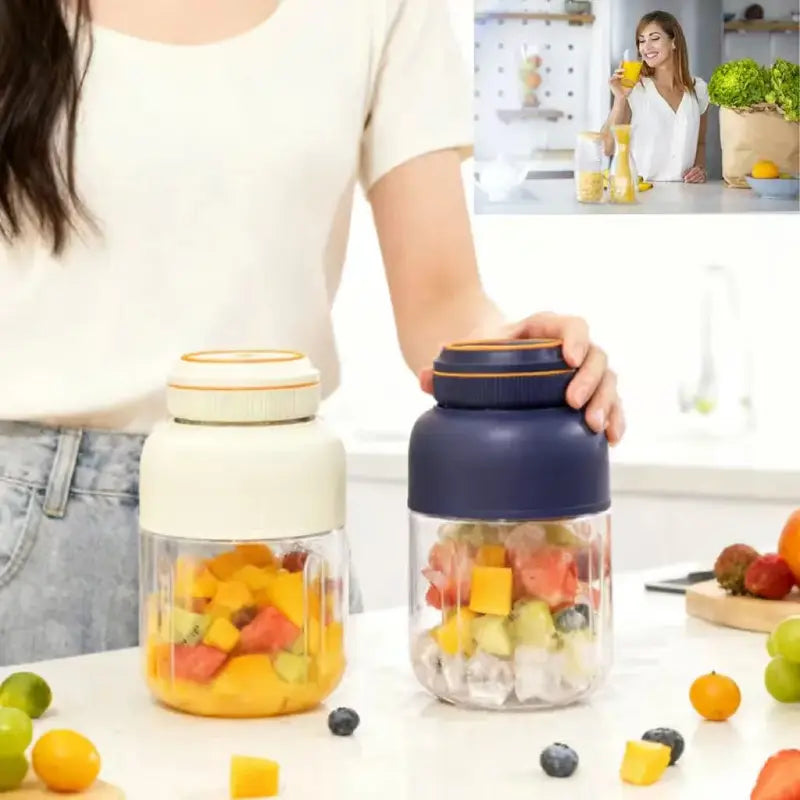 Portable juicer front view