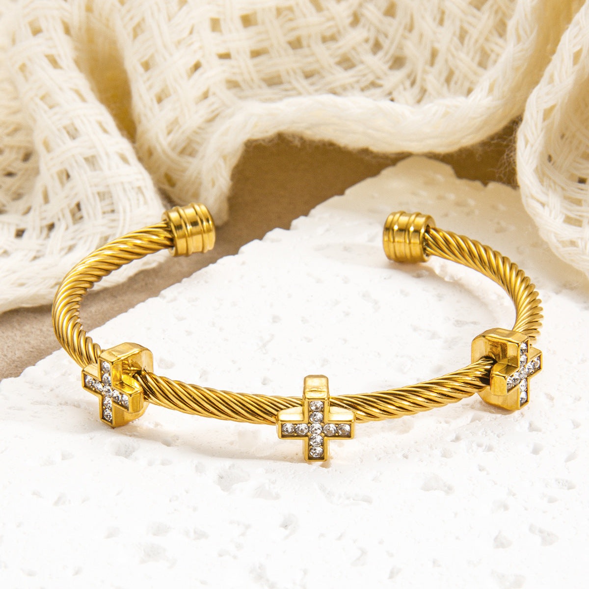 Adjustable Cable & Chain Bracelet Set