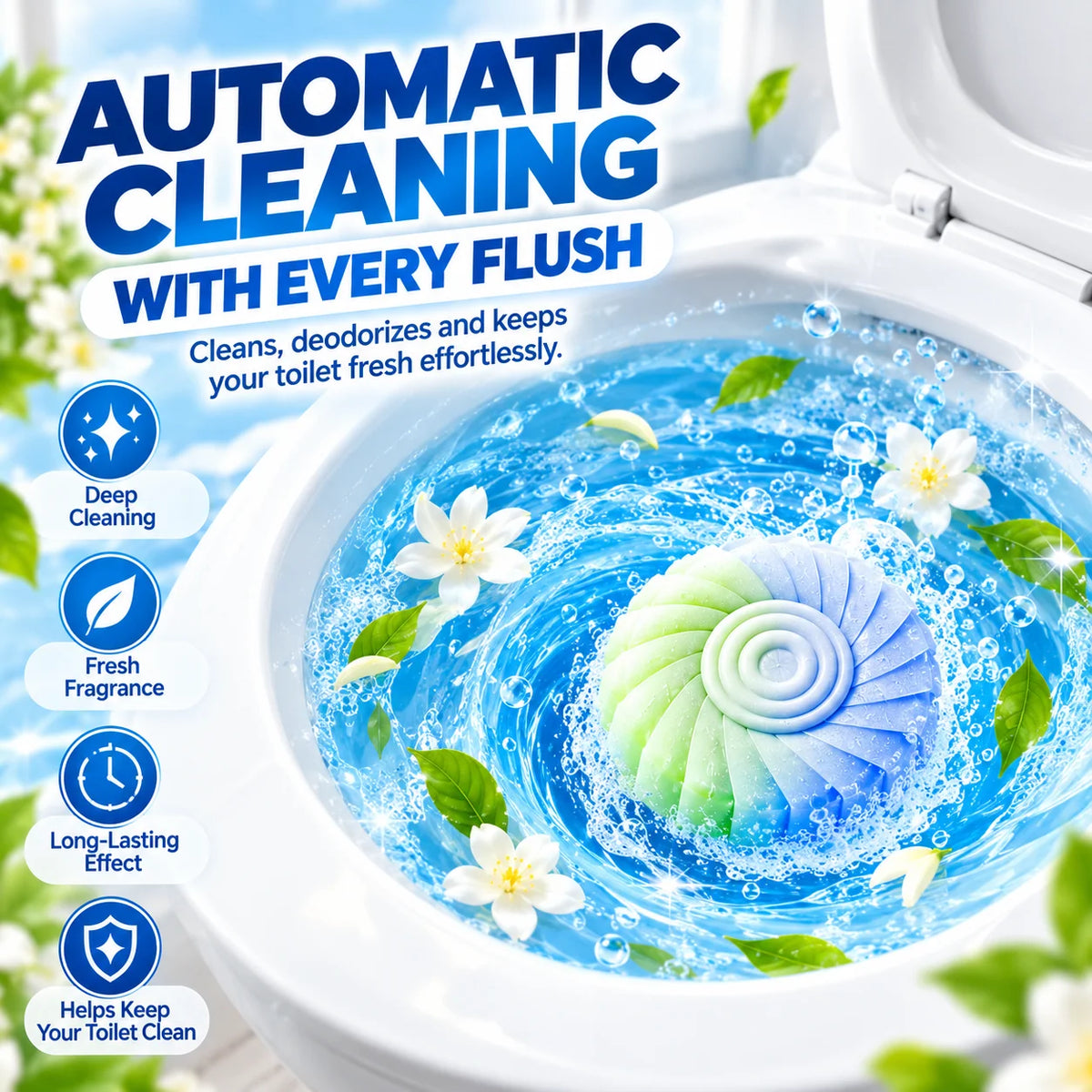 ✨ Gardenia Scent Toilet Cleaning Gel – Fresh & Long-Lasting