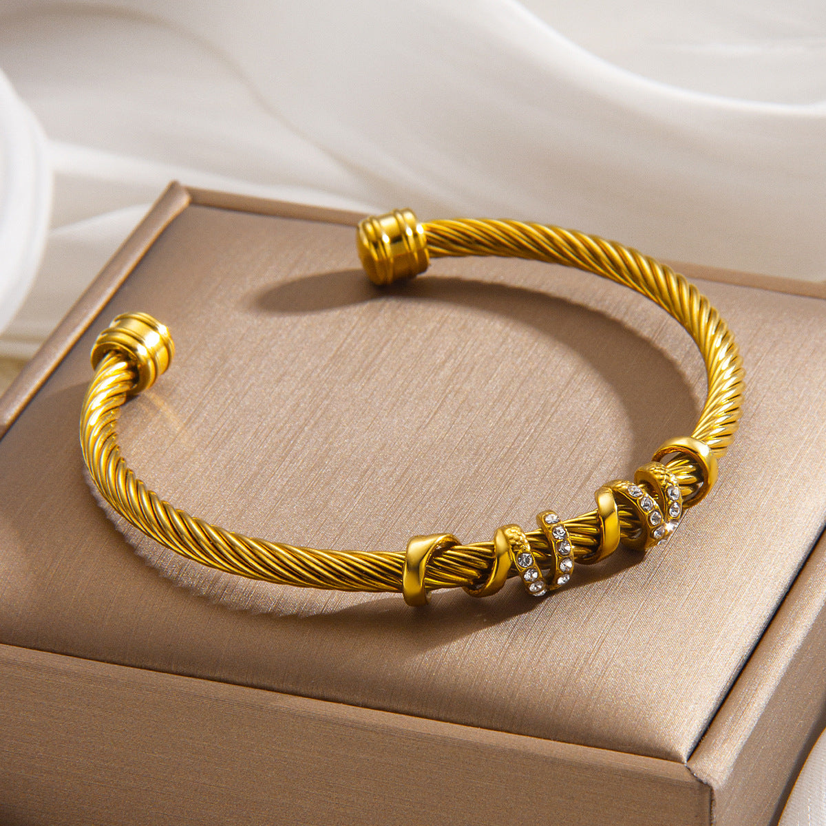 Adjustable Cable & Chain Bracelet Set