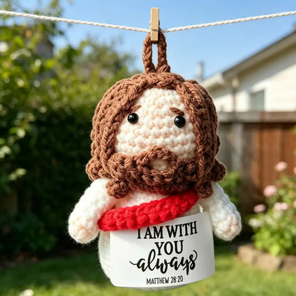 Handmade Crochet Jesus Reminder Doll