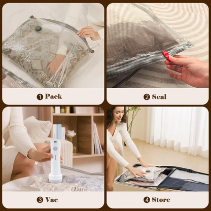 Vacuum Packing Pump Storage Bags