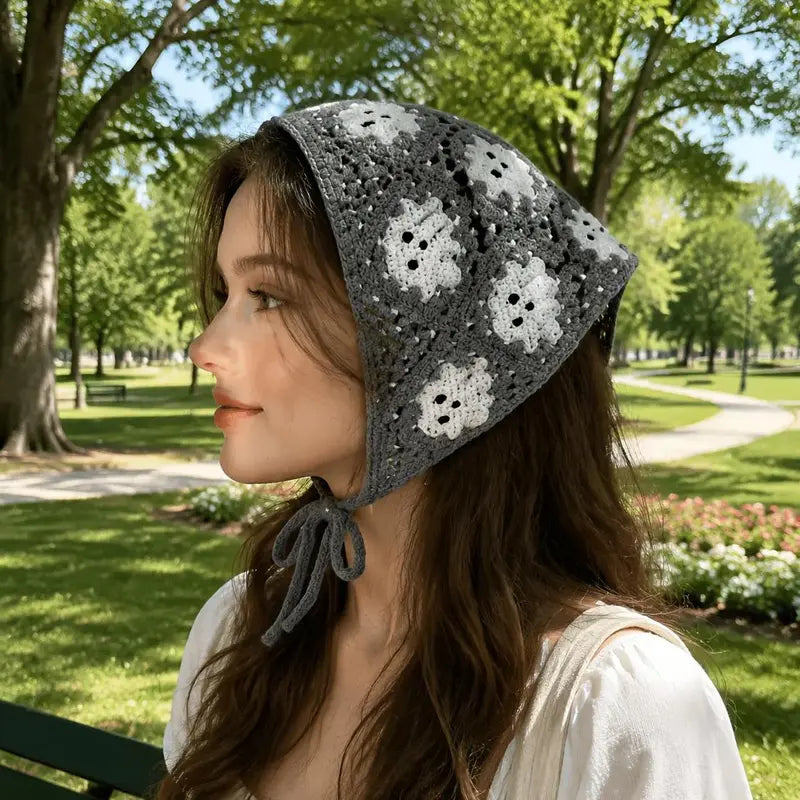 Halloween Crochet Bandana Headscarf