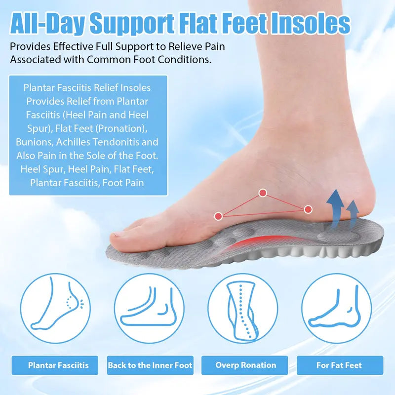 Unisex 4D Cloud Cushion Insoles